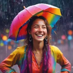 Cover of the song Bajo la lluvia