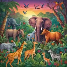 Cover des Liedes wild animals