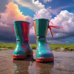 Cover van het nummer Gelbe Gummistiefel im Regen